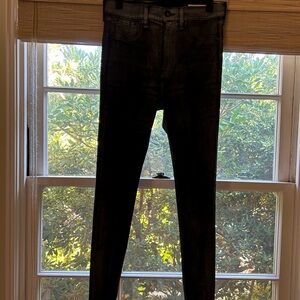 Rag and Bone high rise ankle skinny jeans.